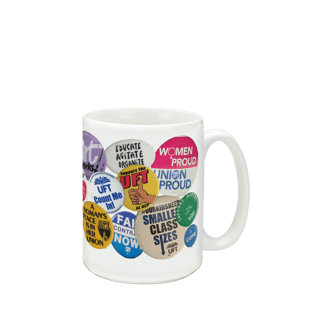 UFT Retro Button Coffee Mug UFT Swag Shop uft-retro-button-coffee-mug-uft-swag-shop