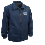 Navy blue jacket with a logo on a white background, featuring the word 'Bronx' and 'UFT'.